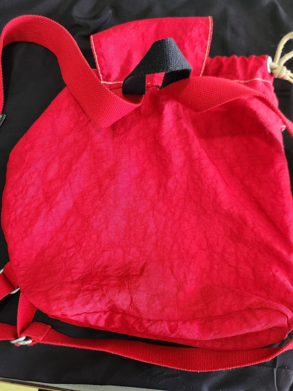 Kipling Red Drawstring Backpack - Picture 6 of 15